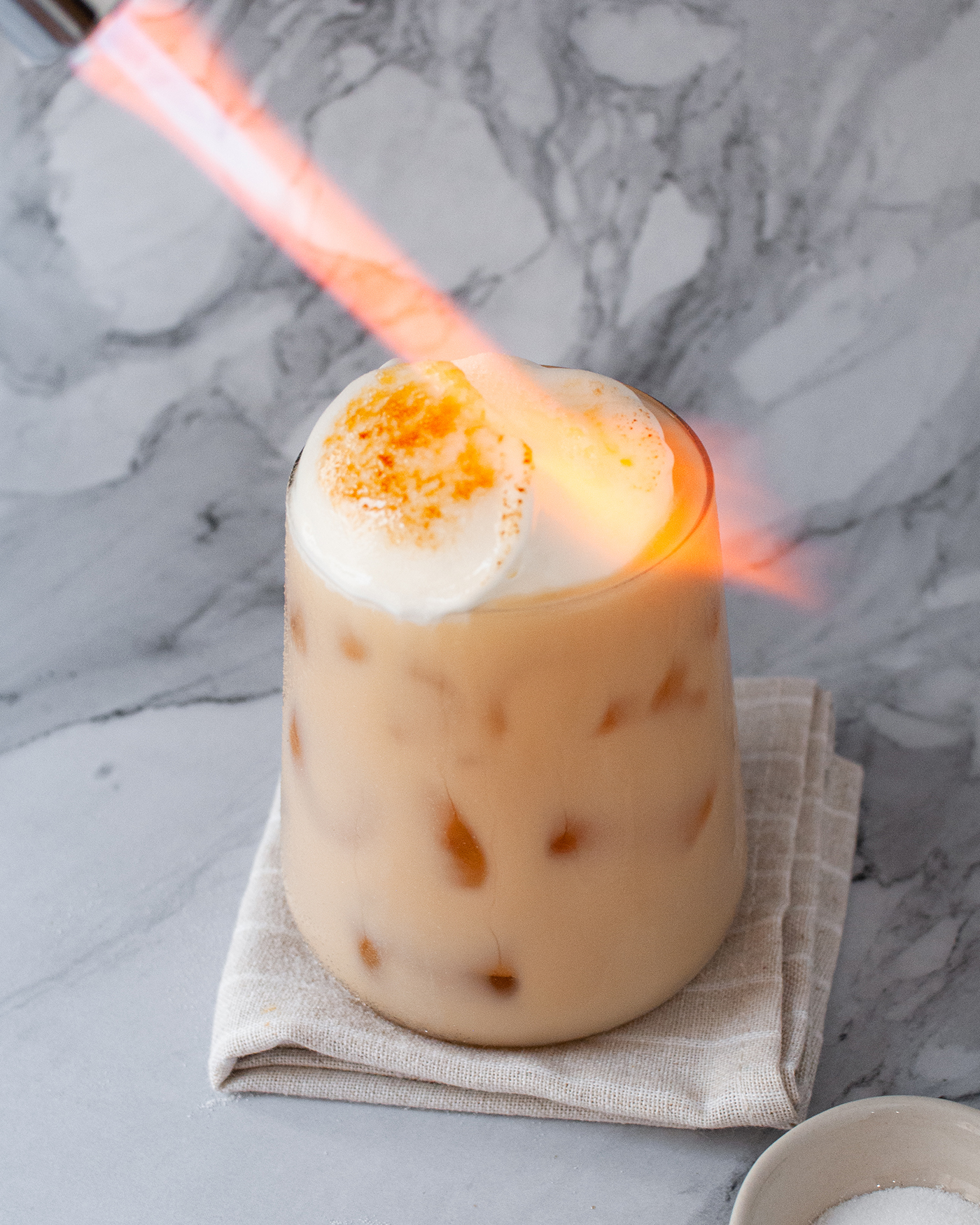 Cheese Brûlée Milk Tea Recipe Fork & Spoon